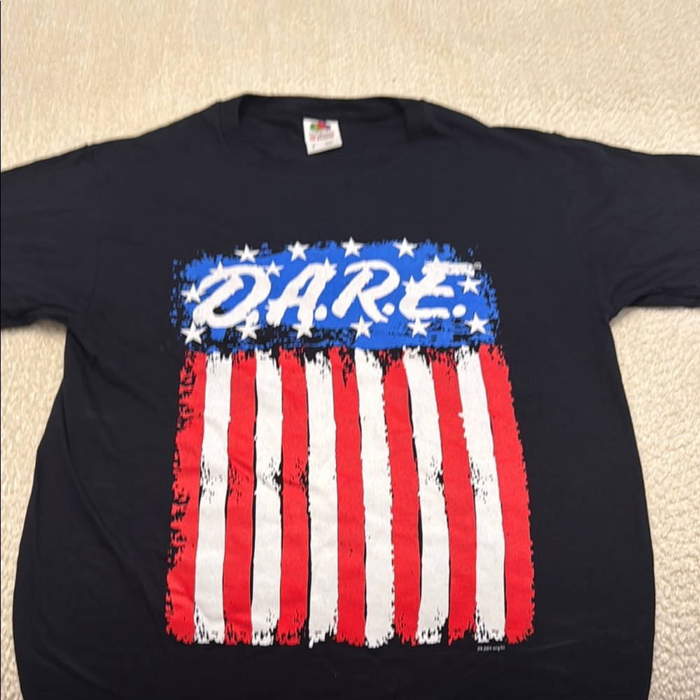 Black D.A.R.E. Graphic T-Shirt